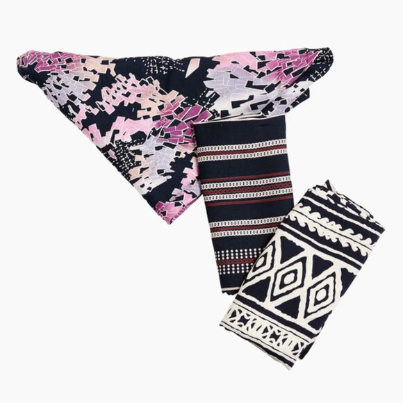 Buddha Pants Unisex One Size Boho Fashion Hippie Bandana Variety (3 Pack) Black - Picture 3 of 8